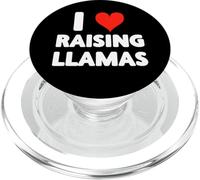 I Love Raising Llamas Farming - Heart - Farm Farmer Llama PopSockets PopGrip for MagSafe