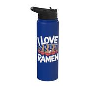 I Love Ramen Chopsticks Noodles Bowl Stainless Steel Insulated Water Bottle