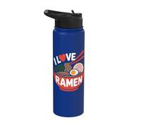 I Love Ramen Noodles Bowl Heart Stainless Steel Insulated Water Bottle
