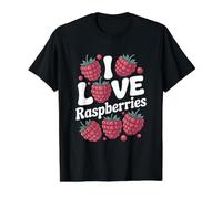 I Love Raspberries Cute Fruit Passion Value Graphic T-Shirt