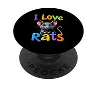 I Love Rats Rat Lover PopSockets Adhesive PopGrip
