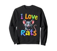 I Love Rats Rat Lover Sweatshirt