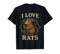 I Love Rats T-Shirt Funny Rat Tshirt for Pet Rat Lovers T-Shirt