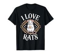 I Love Rats T-Shirt Funny Rat Tshirt for Pet Rat Lovers T-Shirt