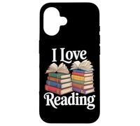 I Love Reading Book Enthusiast Bookworm Joy Case for iPhone 16