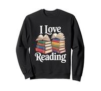 I Love Reading Book Enthusiast Bookworm Joy Sweatshirt