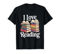 I Love Reading Book Enthusiast Bookworm Joy T-Shirt