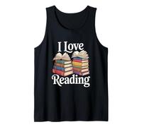 I Love Reading Book Enthusiast Bookworm Joy Tank Top