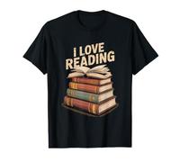 I Love Reading Book Stack Value Graphic T-Shirt