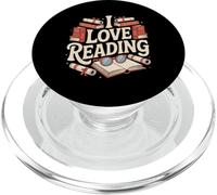 I Love Reading Books Literature Enthusiast Fun PopSockets PopGrip for MagSafe