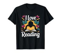 I Love Reading Books Literature Passion Value Graphic T-Shirt