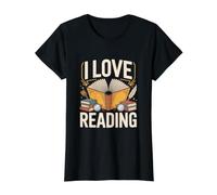 I Love Reading Enthusiasts Literature Book Lovers Value Graphic T-Shirt