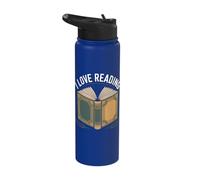 I Love Reading Open Book Graphic Stainless Steel Insulated Water Bottle