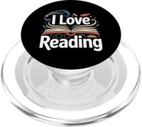 I Love Reading Open Book Magic Bookworm Library PopSockets PopGrip for MagSafe