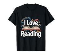 I Love Reading Open Book Magic Bookworm Library T-Shirt