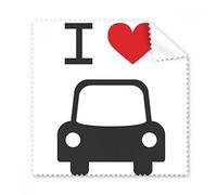 I Love Red Heart Car Pattern Glasses Cloth Cleaning Cloth Phone Screen Cleaner 5pcs Gift