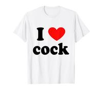 I Love Red Heart Cock T-Shirt