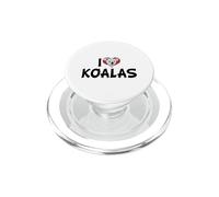 I Love Red Heart Koalas - Australia Koala Bear Lover PopSockets PopGrip for MagSafe
