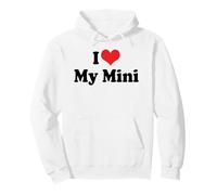 I Love Red Heart My British Mini Car Pullover Hoodie