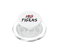 I Love Red Heart Tigers - Bengal White Tiger Big Cat Lover PopSockets PopGrip for MagSafe
