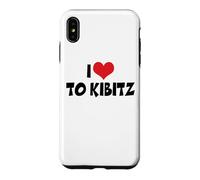 I Love Red Heart To Kibbitz - Yiddish Slang Case for iPhone XS Max