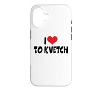 I Love Red Heart To Kvetch - Yiddish Slang Case for iPhone 16
