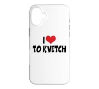 I Love Red Heart To Kvetch - Yiddish Slang Case for iPhone 16 Plus