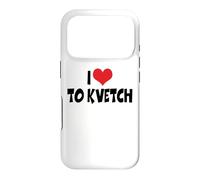 I Love Red Heart To Kvetch - Yiddish Slang Case for iPhone 17 Pro