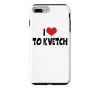 I Love Red Heart To Kvetch - Yiddish Slang Case for iPhone 7 Plus/8 Plus