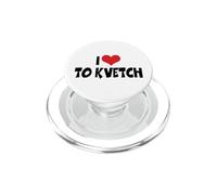 I Love Red Heart To Kvetch - Yiddish Slang PopSockets PopGrip for MagSafe