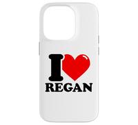 I love Regan funny fist name design Case for iPhone 14 Pro