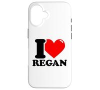 I love Regan funny fist name design Case for iPhone 16