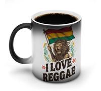 I Love Reggae Rastafarian Ceramic Color Changing Mug 11 Oz