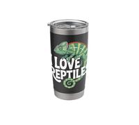 I Love Reptiles Chameleon Illustration Stainless Steel Insulated Tumbler
