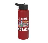 I Love Research Books DNA Science Stainless Steel Insulated Water Bottle