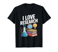 I Love Research Curiosity Exploration Value Graphic T-Shirt