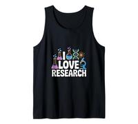 I Love Research Science Chemistry Fun Tank Top