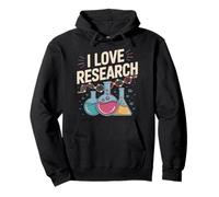 I Love Research Science Lab DNA Enthusiast Pullover Hoodie