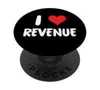 I Love Revenue Entrepreneur Small Business Cash Flow Budget PopSockets Adhesive PopGrip