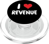 I Love Revenue Entrepreneur Small Business Cash Flow Budget PopSockets PopGrip for MagSafe