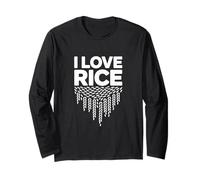 I Love Rice Asian Cuisine Food Fan Long Sleeve T-Shirt