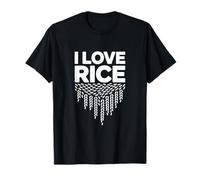 I Love Rice Asian Cuisine Food Fan T-Shirt