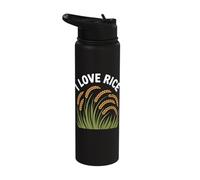 I Love Rice Grains Wholesome Fields Stainless Steel Insulated Water Bottle