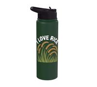 I Love Rice Grains Wholesome Fields Stainless Steel Insulated Water Bottle