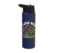 I Love Rice Grains Wholesome Fields Stainless Steel Insulated Water Bottle
