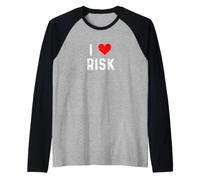 I Love Risk - Heart - Audit Assessment Advisor Director Raglan Baseball Tee