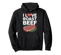 I Love Roast Beef Meat Lover BBQ Barbecue Grill Pullover Hoodie