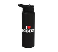 I Love Robert - I Heart Robert Stainless Steel Insulated Water Bottle