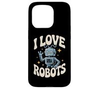 I Love Robots Enthusiasts Spark Joy Case for iPhone 15 Pro