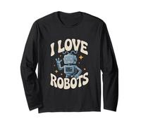 I Love Robots Enthusiasts Spark Joy Long Sleeve T-Shirt